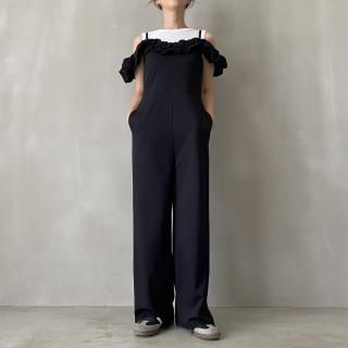 ワンピース howdy. suzuran chiffon op.(black) HOWDY suzuran chiffon op.(black)