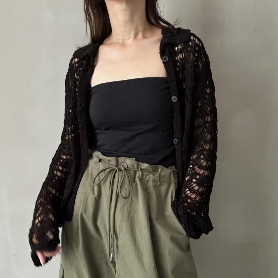 flower crochet cardigan - HOWDY.