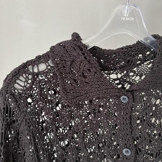 トップス howdy. flower crochet cardigan flower crochet cardigan - HOWDY.