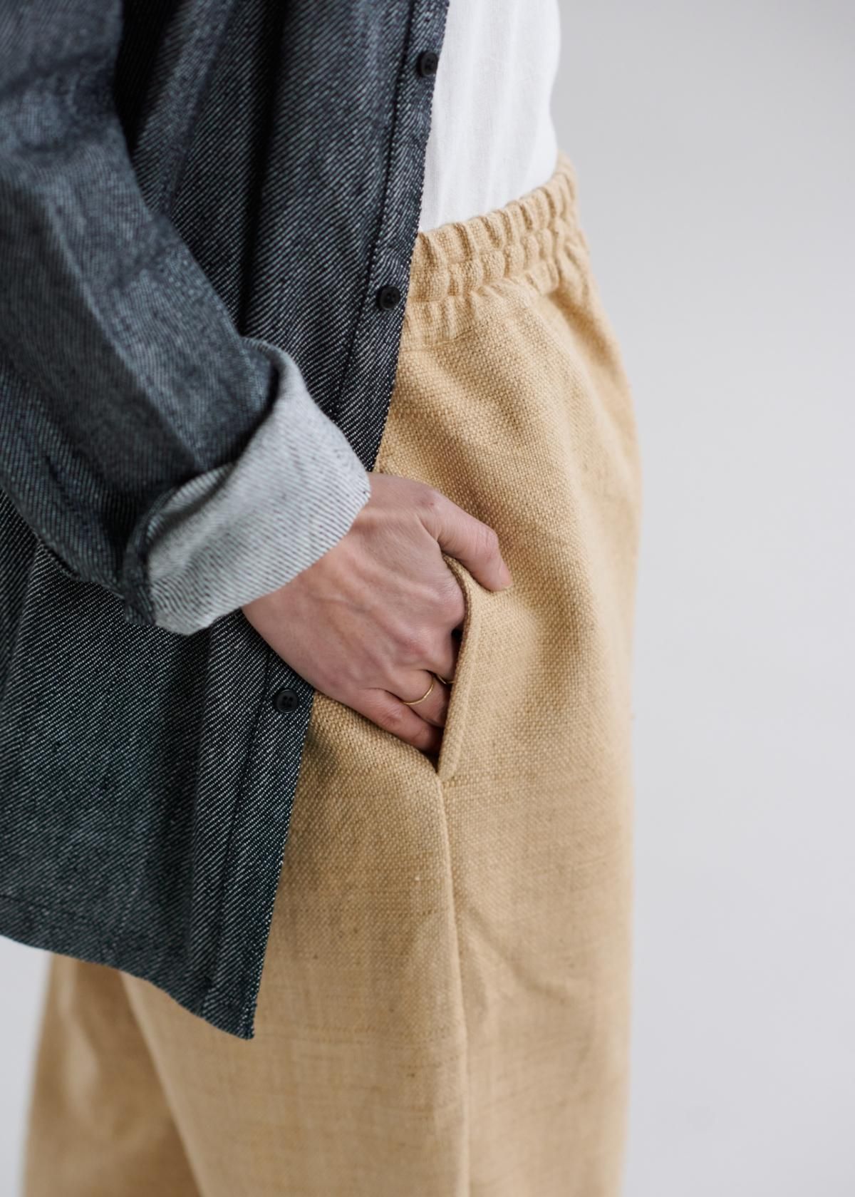 天然染0カウントカディタックパンツ - CALICO キヤリコ:インド 天然染0カウントカディタックパンツ - CALICO キヤリコ:インド