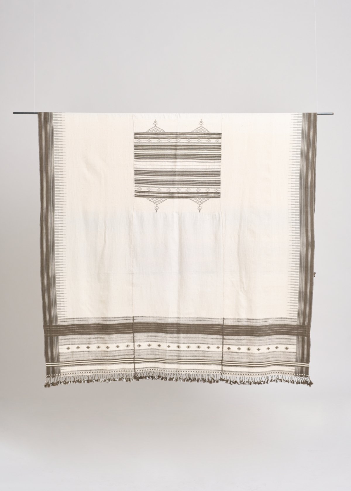 Shamji 手織双糸カラコットン多目的布