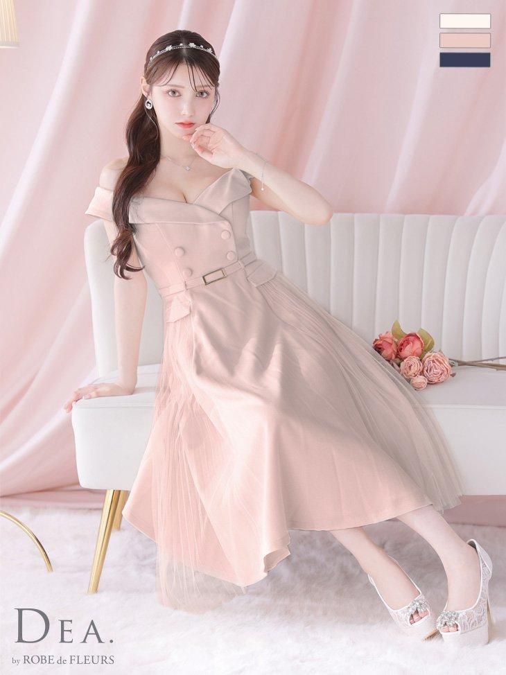 DEA. by ROBE de FLEURS Aライン ドレス ピンク DEA. by ROBE de FLEURS Aライン ドレス ピンク