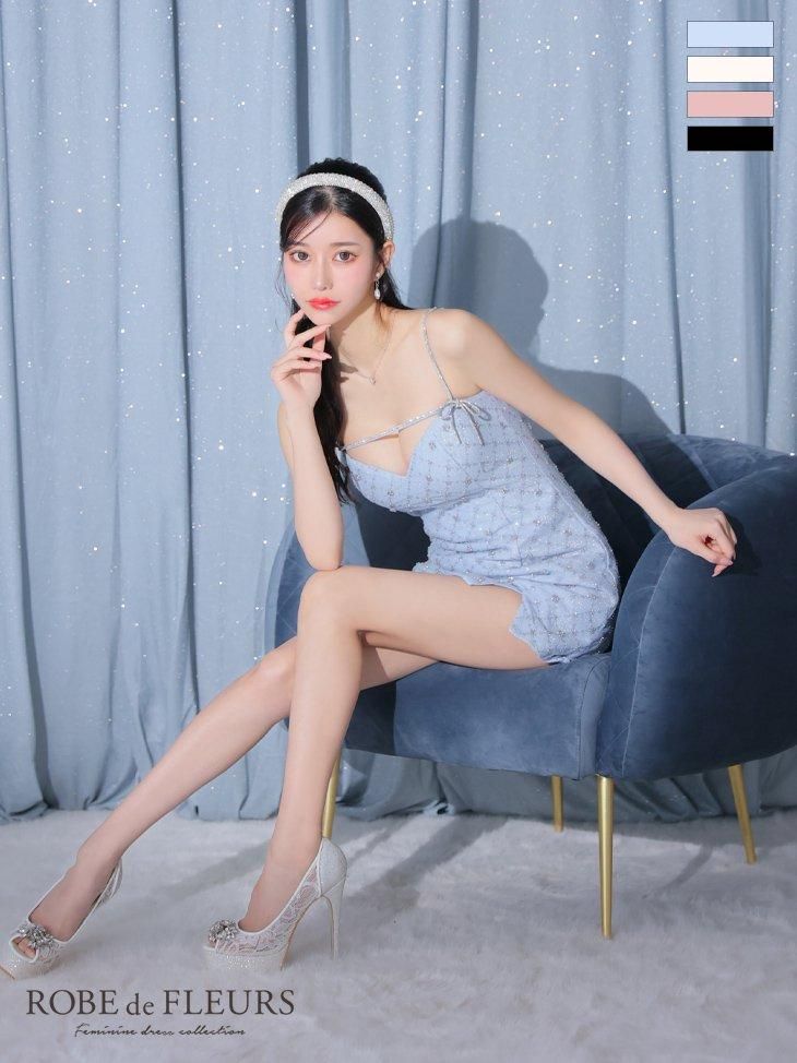 ROBE de FLEURS/ローブドフルール ローブドフルール ドレス シフォン