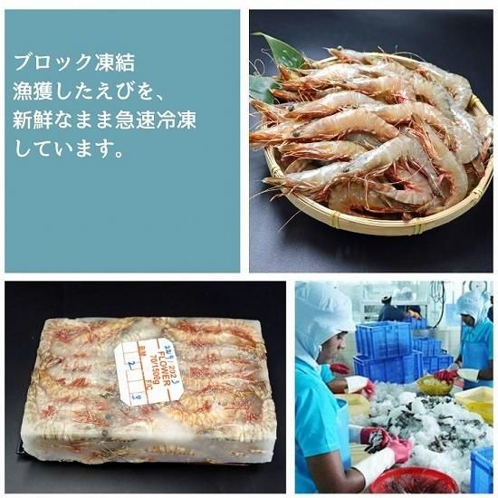 天然有頭えび フラワー 60尾サイズ 1.5kg (295) - シーフード卸 天然有頭えび フラワー 60尾サイズ 1.5kg (295) - シーフード卸