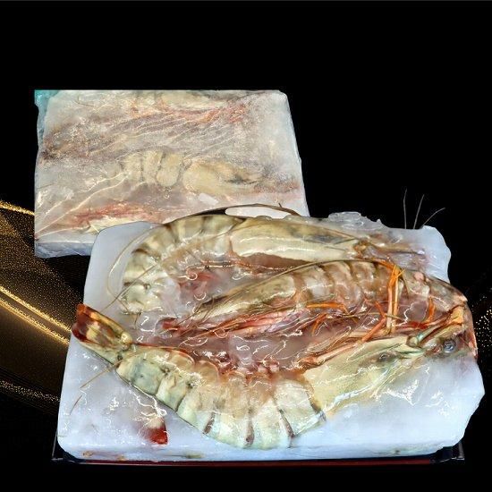 天然】超超特大！約28～31センチ！有頭シータイガー6尾 当店最大