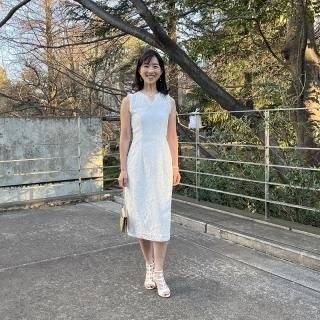 大丸購入フランスBain de Nuit coutureインポートのレースワンピ レースワンピース - クチュール デコール