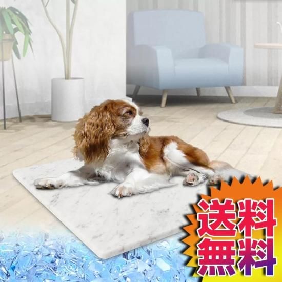 送料無料】 犬用冷感マット 高級大理石 ビアンコカララ ひんやり