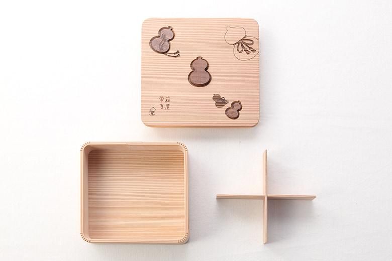 松花堂お弁当箱/瓢箪柄|箱屋常吉 -TSUNEKICHI- 松花堂お弁当箱/瓢箪柄|箱屋常吉 -TSUNEKICHI-