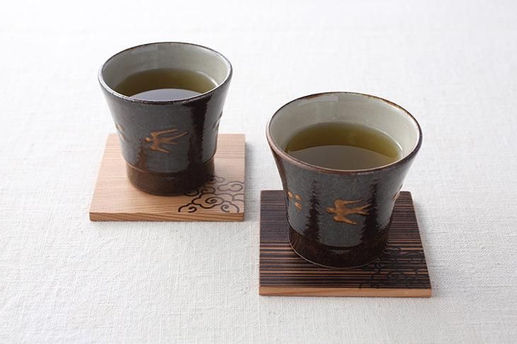 コースター5枚セット（白刻・黒刻）｜箱屋常吉 -TSUNEKICHI-