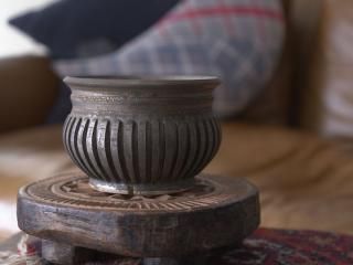 スーパーセール 半額 植木鉢 作家鉢 valiem leftbotanical 過ぎる 保田修作 中古品 鉢・プランター
