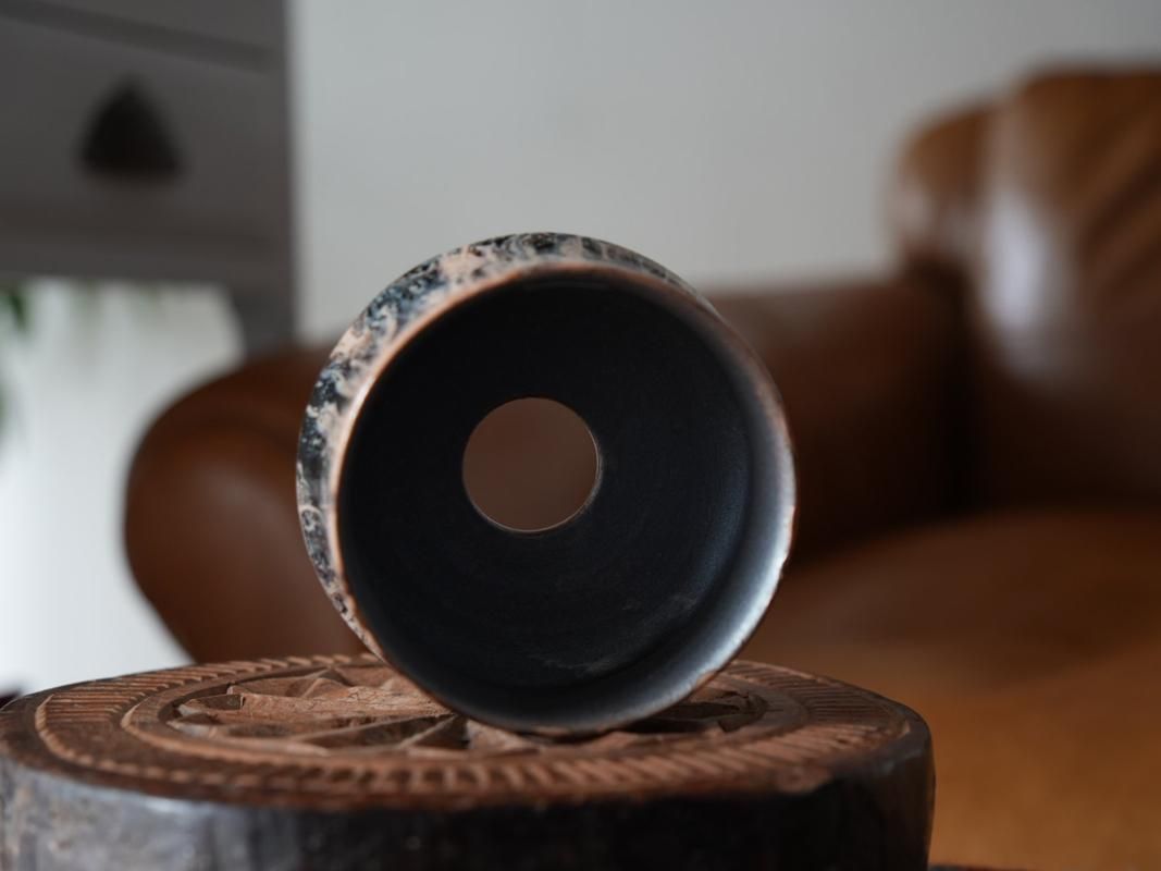 谷井直人 信楽焼黒流鉢（14） - bio plants（ビオプランツ）