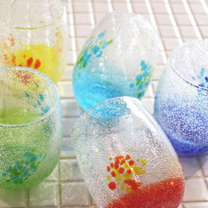 泡花見グラス5個ギフトセット|沖縄県内最大級の手作りガラス工房「琉球ガラス村」の公式オンラインショップ 泡花見グラス5個ギフトセット|沖縄県内最大級の手作りガラス工房「琉球ガラス村」の公式オンラインショップ
