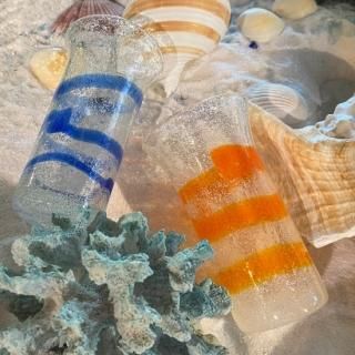 底値 再販人気商品】琉球ガラス村 手作りボウル 4点 www