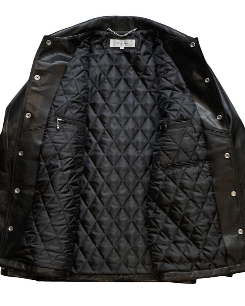LEATHER COACH JACKET】cow leather - Time is on LEATHER COACH JACKET】cow leather - Time is on