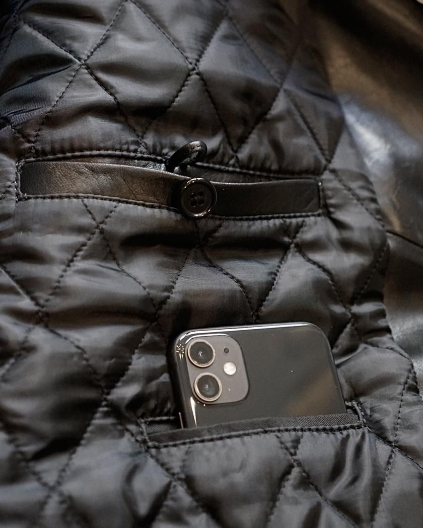 LEATHER COACH JACKET】cow leather - Time is on LEATHER COACH JACKET】cow leather - Time is on