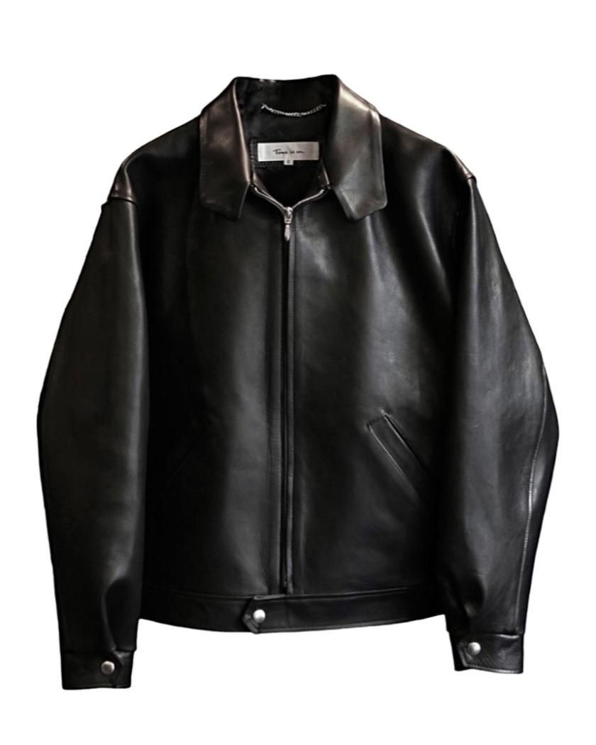 【ZIAS LEATHER JKT】cow leather - Time is on