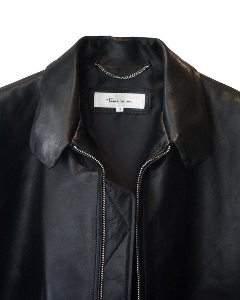 【ZIAS LEATHER JKT】cow leather - Time is on