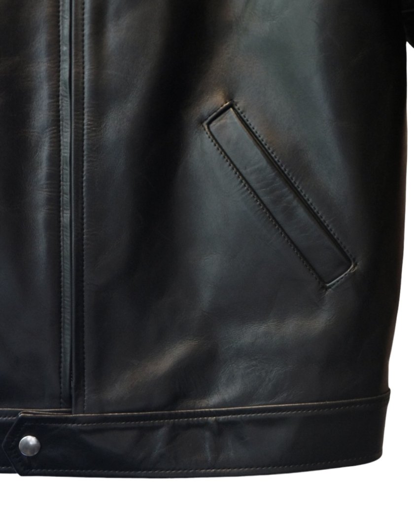 【ZIAS LEATHER JKT】cow leather - Time is on