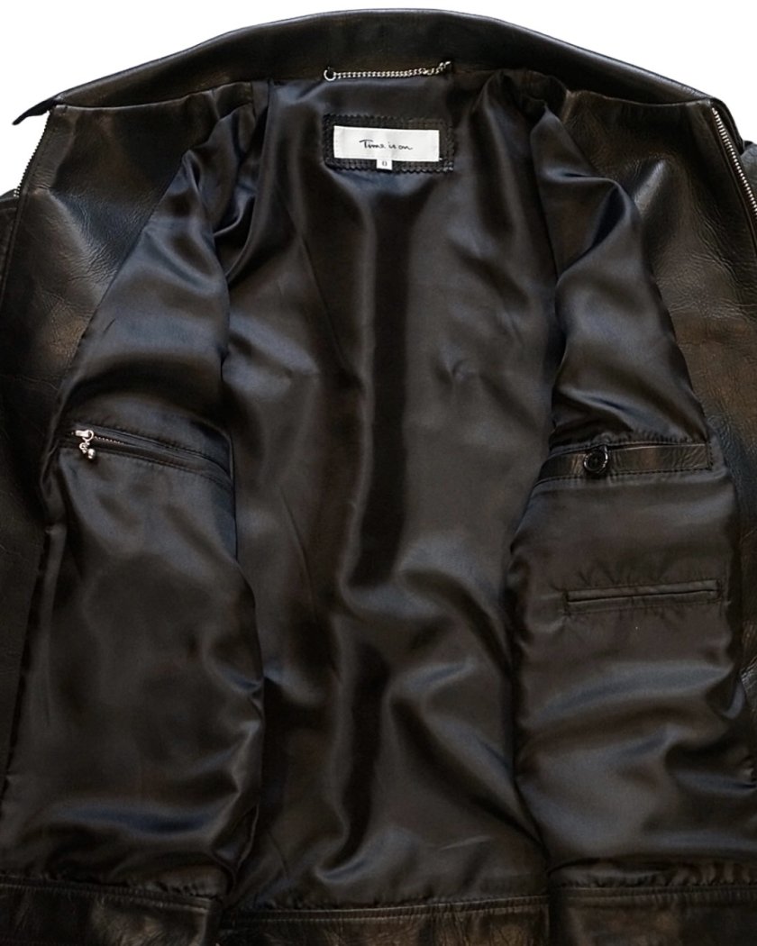 ZIAS LEATHER JKT】cow leather - Time is on