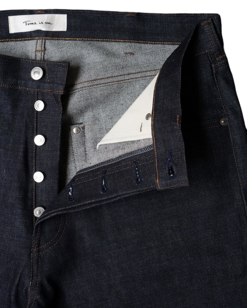 14oz CLASSIC STANDARD 5P DENIM【Japanes selvedge】 -Indigo - Time is on