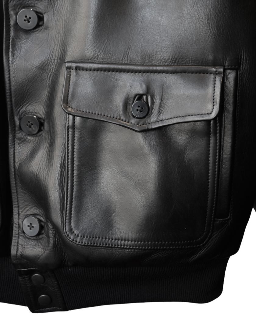 LEATHER A1 JACKET】cow leather - Time is on LEATHER A1 JACKET】cow leather - Time is on