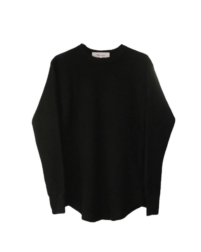 Timeison COTTON DUCK JUMPER ブラック サイズ1