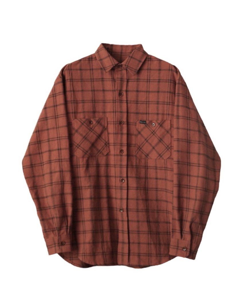 PLAID HEAVY SLUB COTTON SHIRT