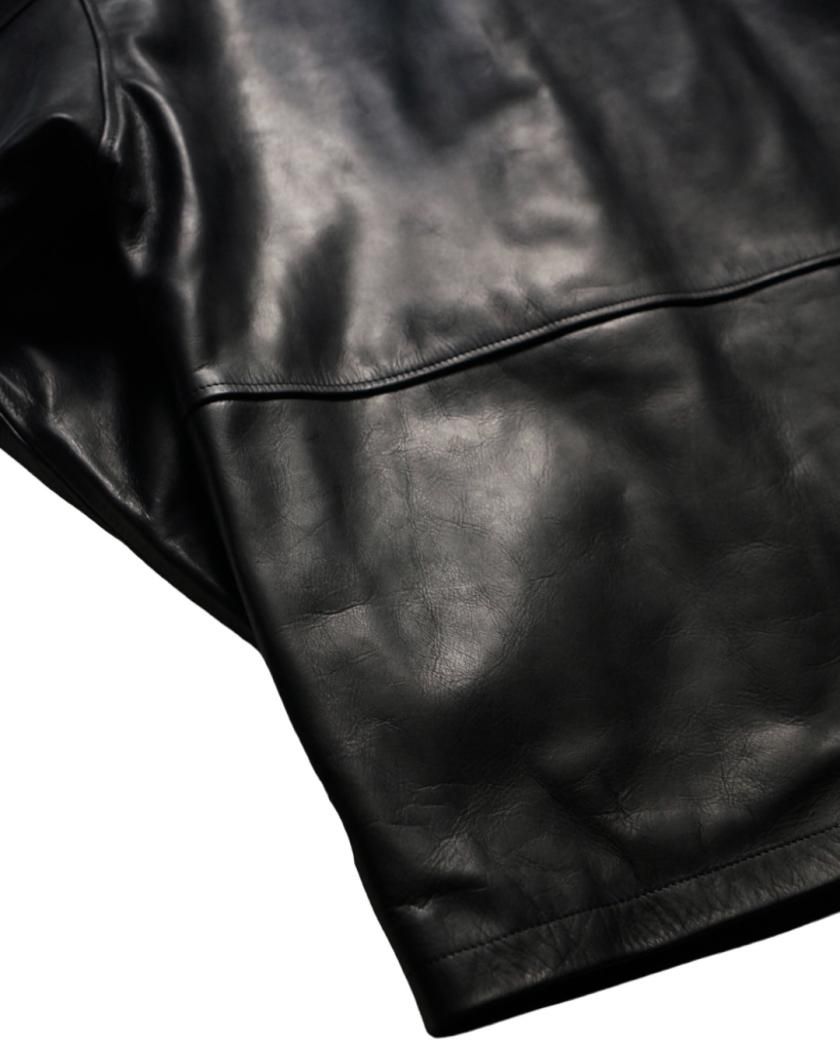 LEATHER MID LENGTH DAPPER COAT】cow leather - Time is on LEATHER MID LENGTH DAPPER COAT】cow leather - Time is on