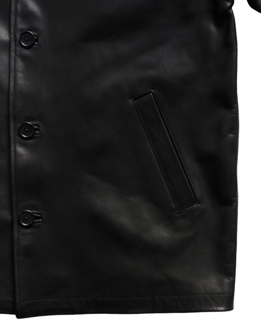 LEATHER MID LENGTH DAPPER COAT】cow leather - Time is on LEATHER MID LENGTH DAPPER COAT】cow leather - Time is on
