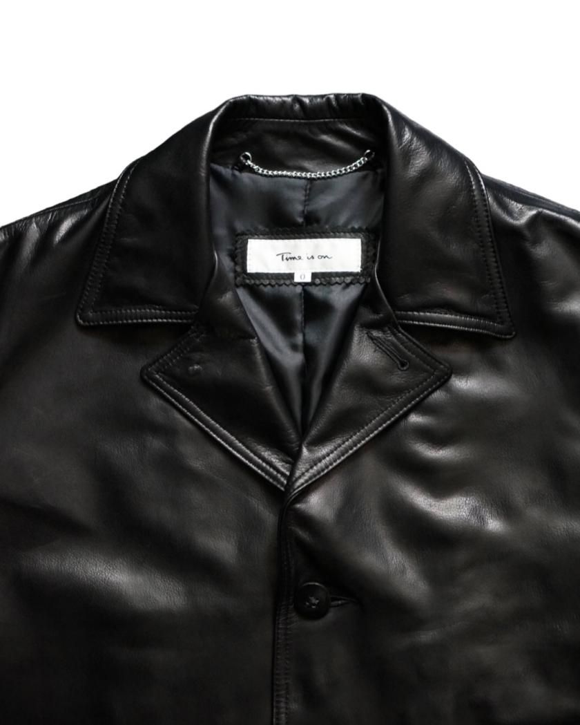 NEW)SOUTIEN COLLAR COAT】cow leather - Time is on NEW)SOUTIEN COLLAR COAT】cow leather - Time is on