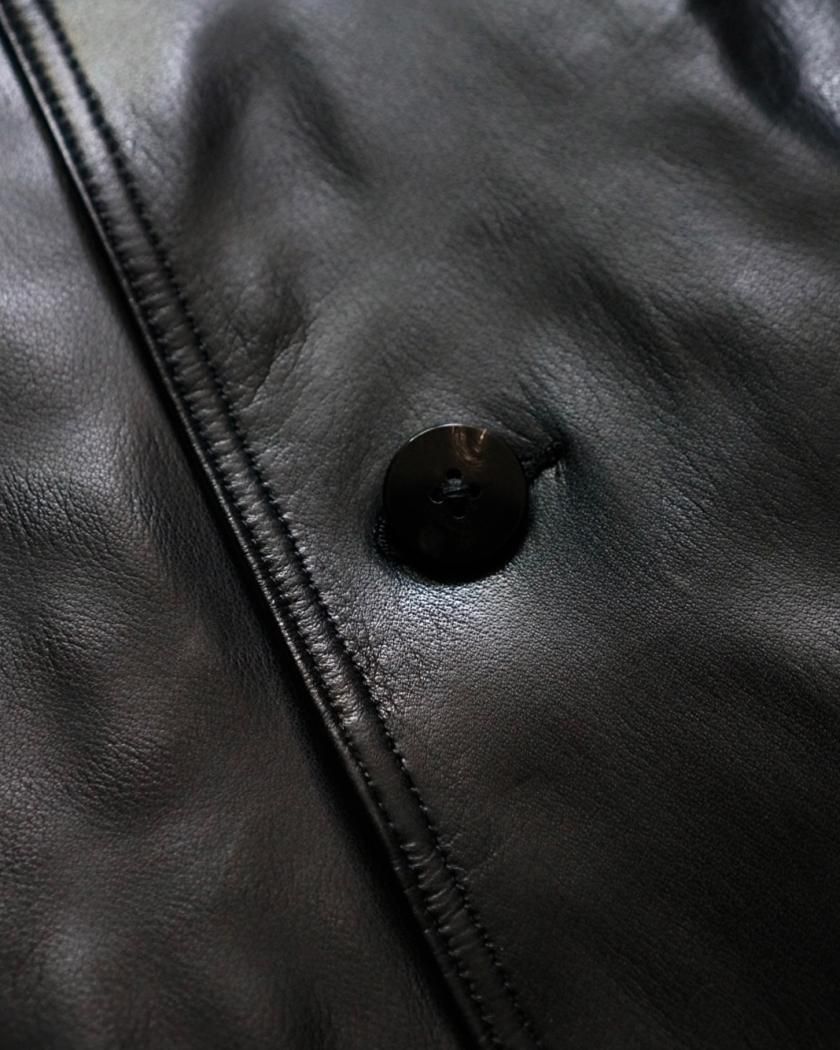 NEW)SOUTIEN COLLAR COAT】cow leather - Time is on NEW)SOUTIEN COLLAR COAT】cow leather - Time is on