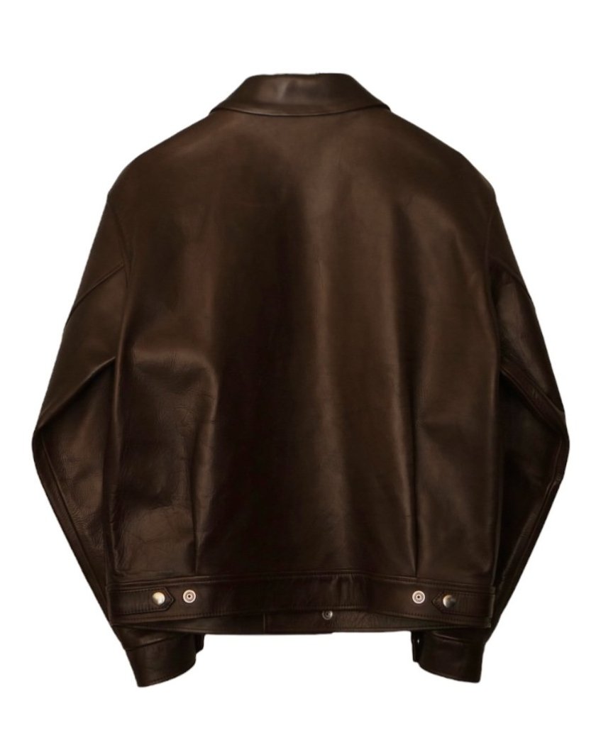 【ZIAS LEATHER JKT】cow leather - Time is on