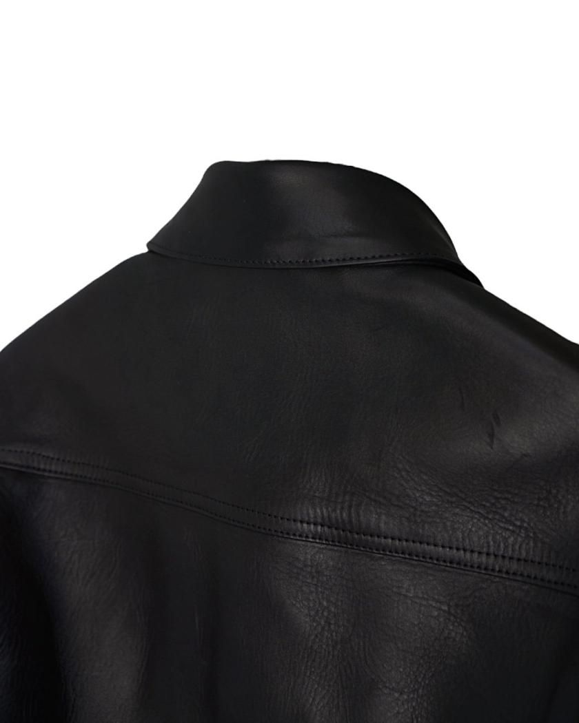 NEW)LEATHER TRUCKER JACKET】cow leather - Time is on