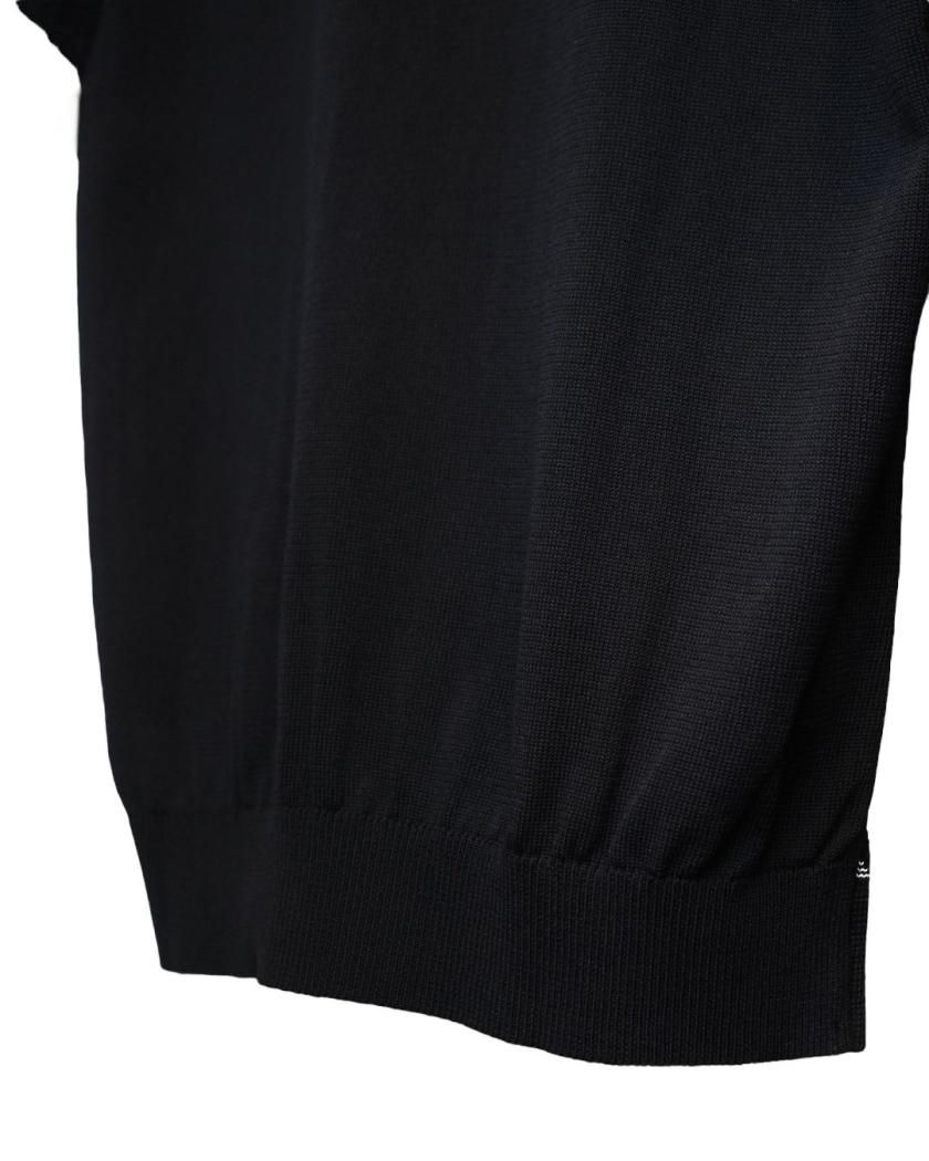 FRAMED COLLAR FRONT PANEL POLO】 - Time is on
