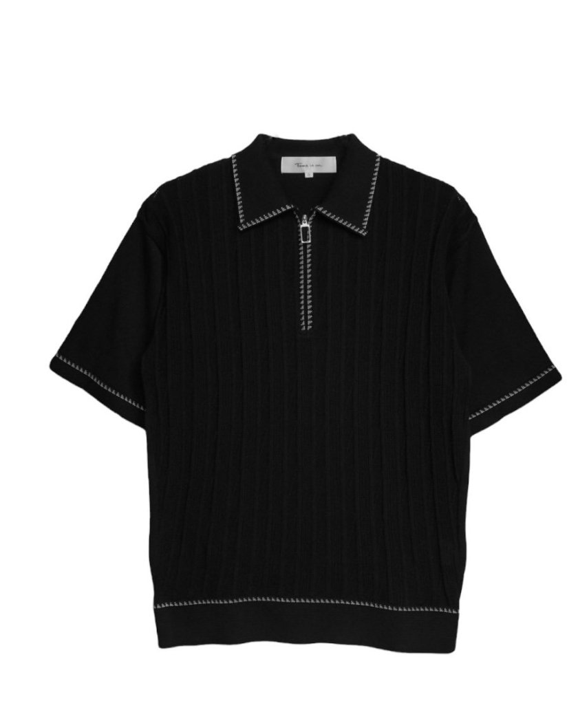FRAMED COLLAR FRONT PANEL POLO