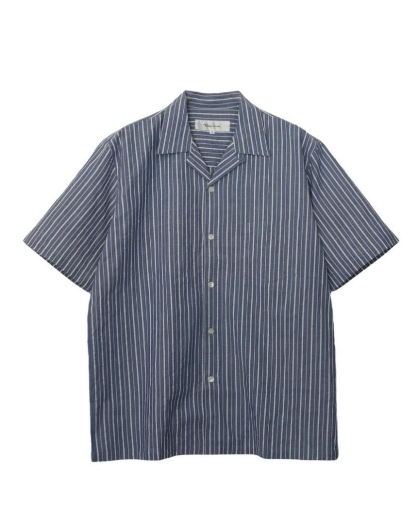 DOBBY STRIPE O/C SHIRT