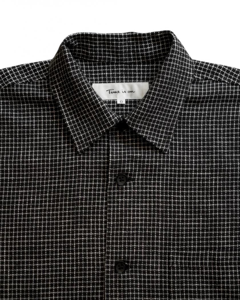 CROPPED PLAID SHIRT】-graph plaid- - Time is on CROPPED PLAID SHIRT】-graph plaid- - Time is on