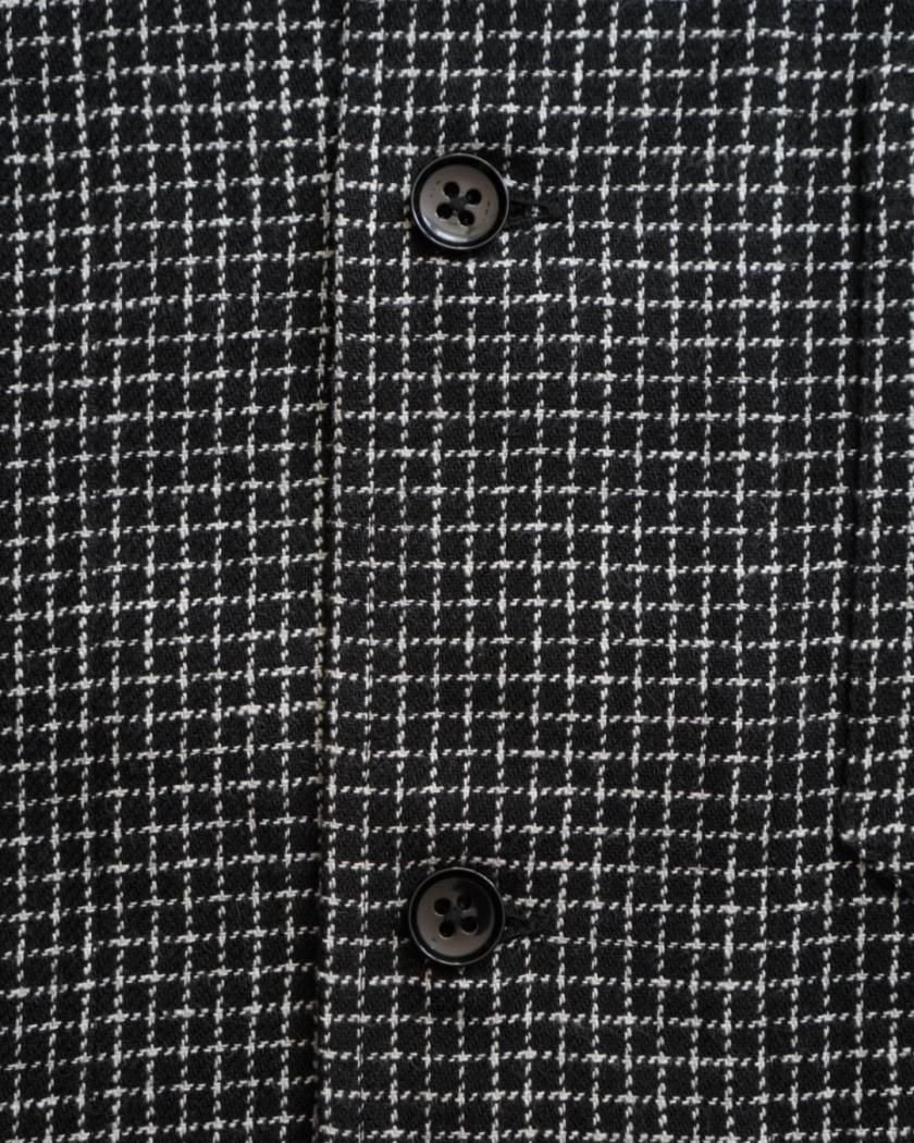 CROPPED SHRITS - graph plaid - サイズ0