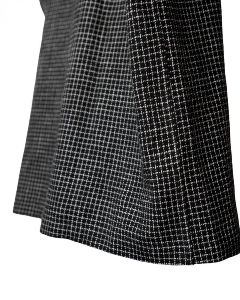 CROPPED SHRITS - graph plaid - サイズ０ Square Checkered Flag Women's Crop Top Exposed Navel T-Shirt