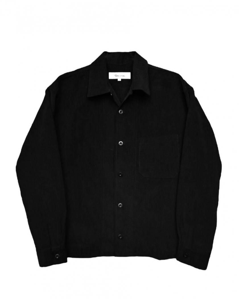 CROPPED RIPPLE CORDUROY SHIRT