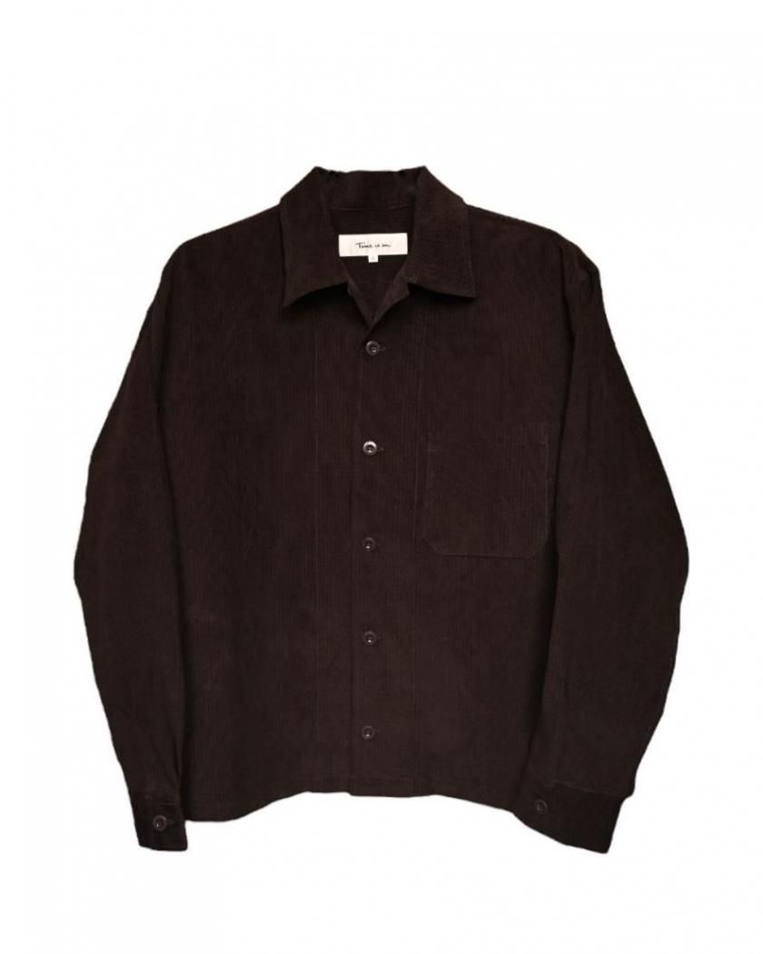 CROPPED RIPPLE CORDUROY SHIRT