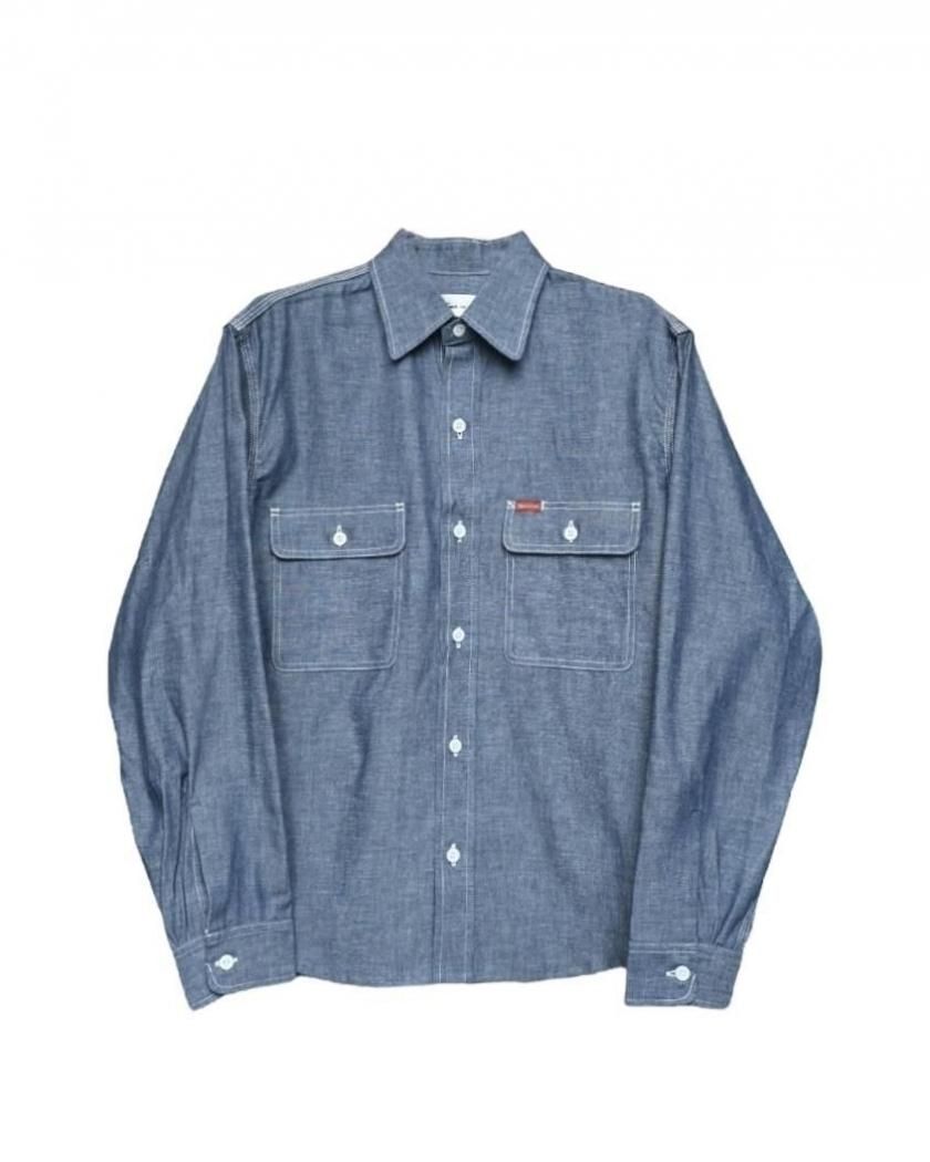 CLASSIC SELVEDGE CHAMBRAY SHIRT(CROPPED)