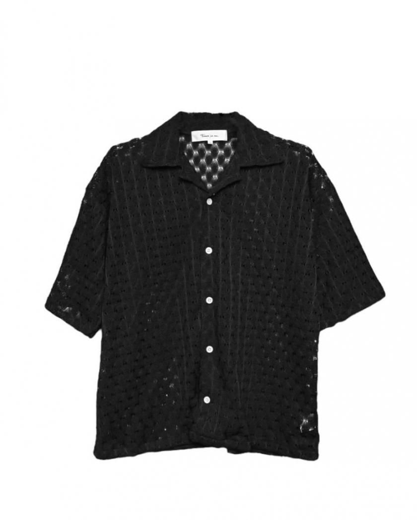 BALFAS LACE O/C SHIRT(CROPPED)