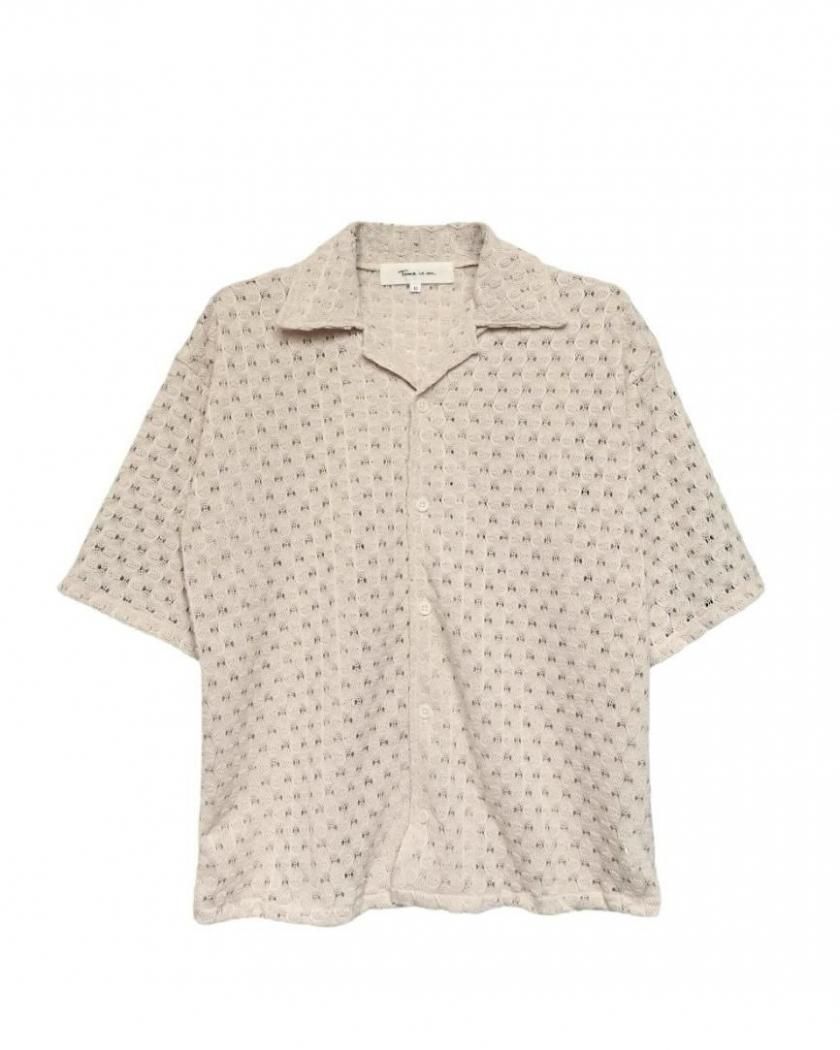BALFAS LACE O/C SHIRT(CROPPED)