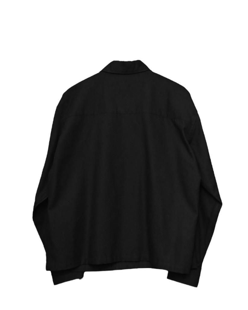 NEW【COTTON×LYOCELL SOLID BLACK SHIRT】０黒 COTTON×LYOCELL SOLID BLACK SHIRT】 - Time is on