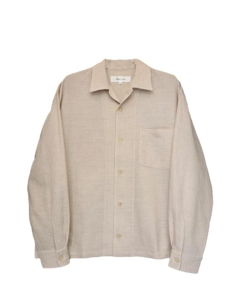 COTTONWOOL WINDOWPANE SHIRT