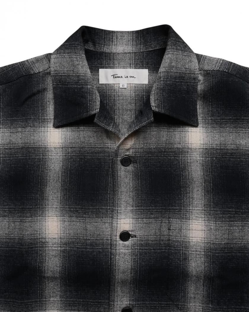 値下げ！WIND AND SEA Ombre Plaid Nel Shirt！ OMBRE PLAID COTTON NEL SHIRT】 - Time is on