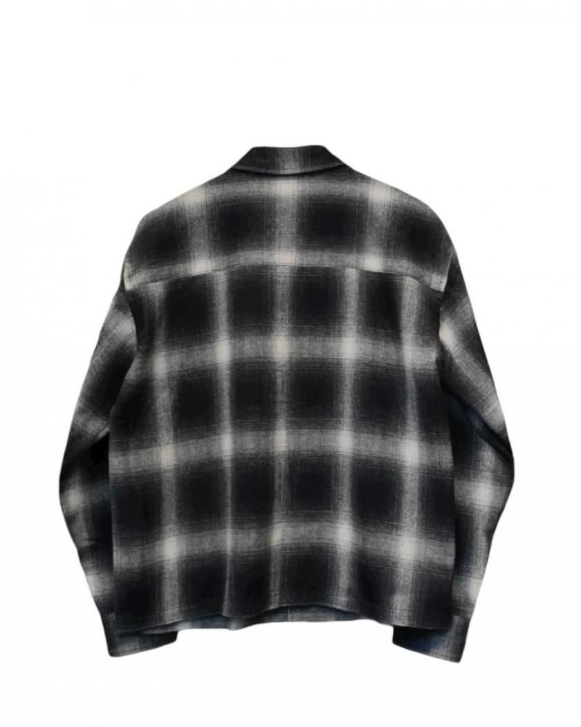 OMBRE PLAID COTTON NEL SHIRT】 - Time is on
