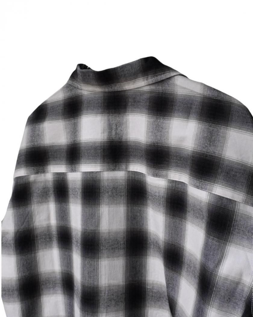 COTTON×LYOCELL OMBRE PLAID SHIRT】 - Time is on