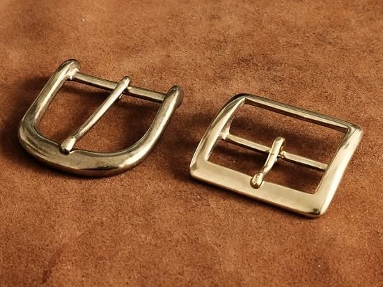 真鍮製 レザーベルト用バックル（スクエア）ベルト幅40mm - ブラスストアー